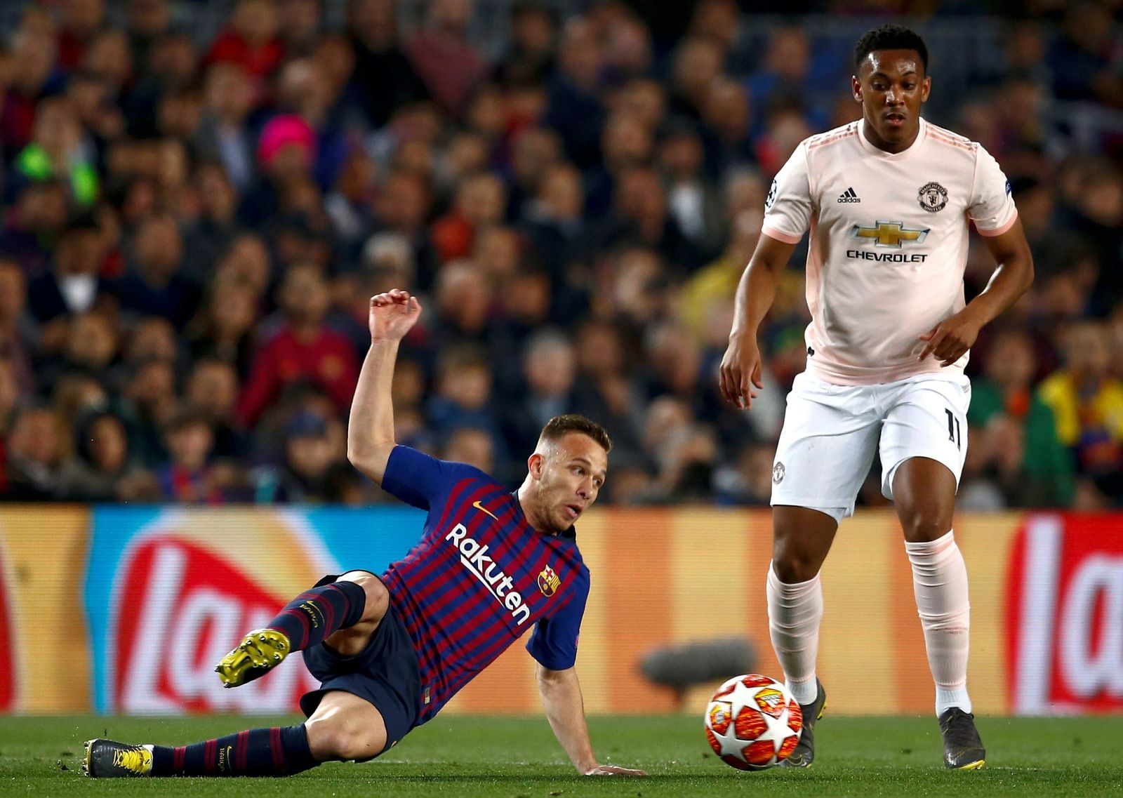 El Barcelona- Manchester United, en imágenes