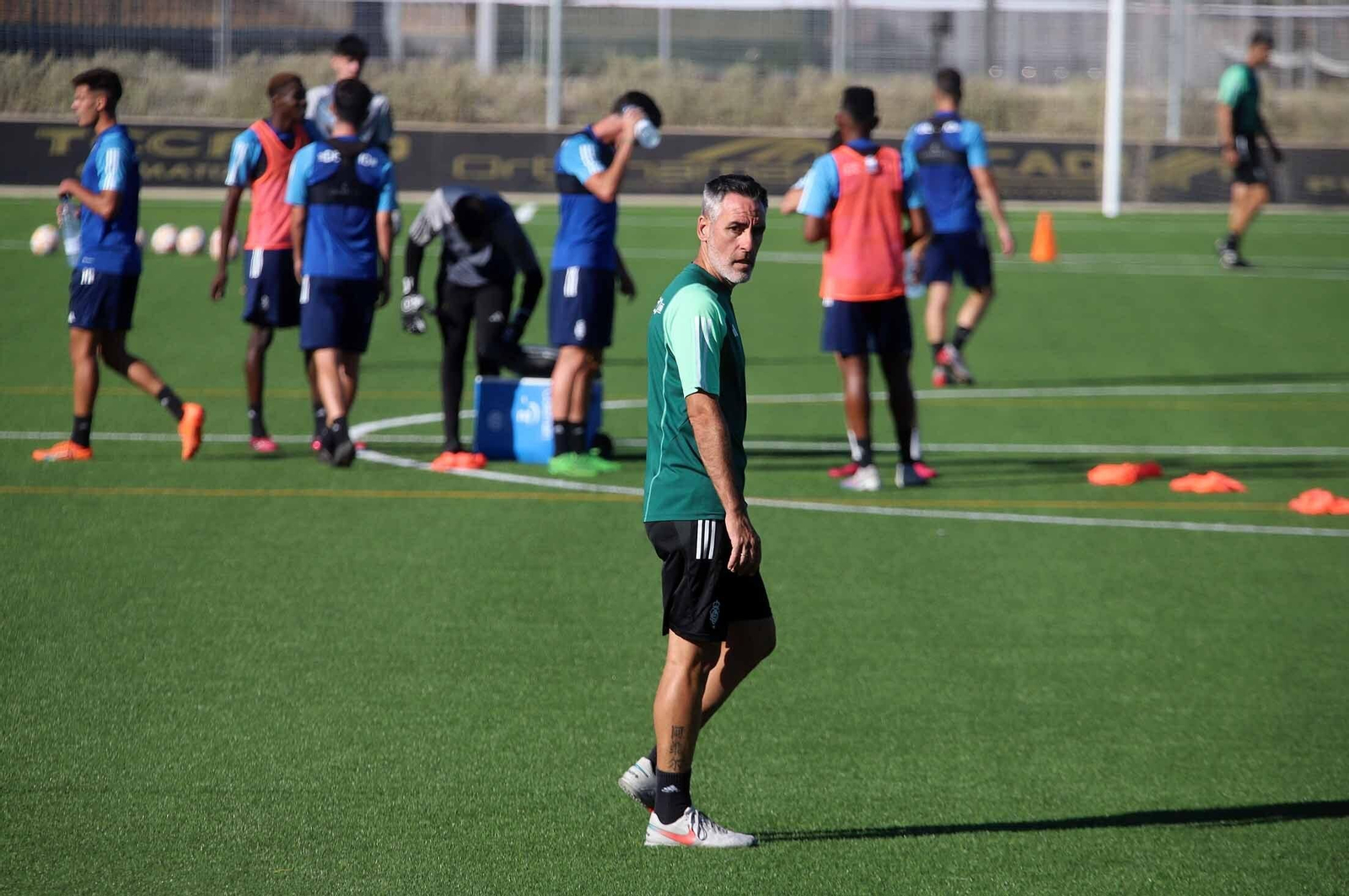 Imágenes del entrenamiento del Recre