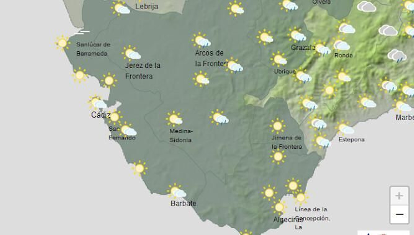 Nubes y claros en el comienzo de la semana.