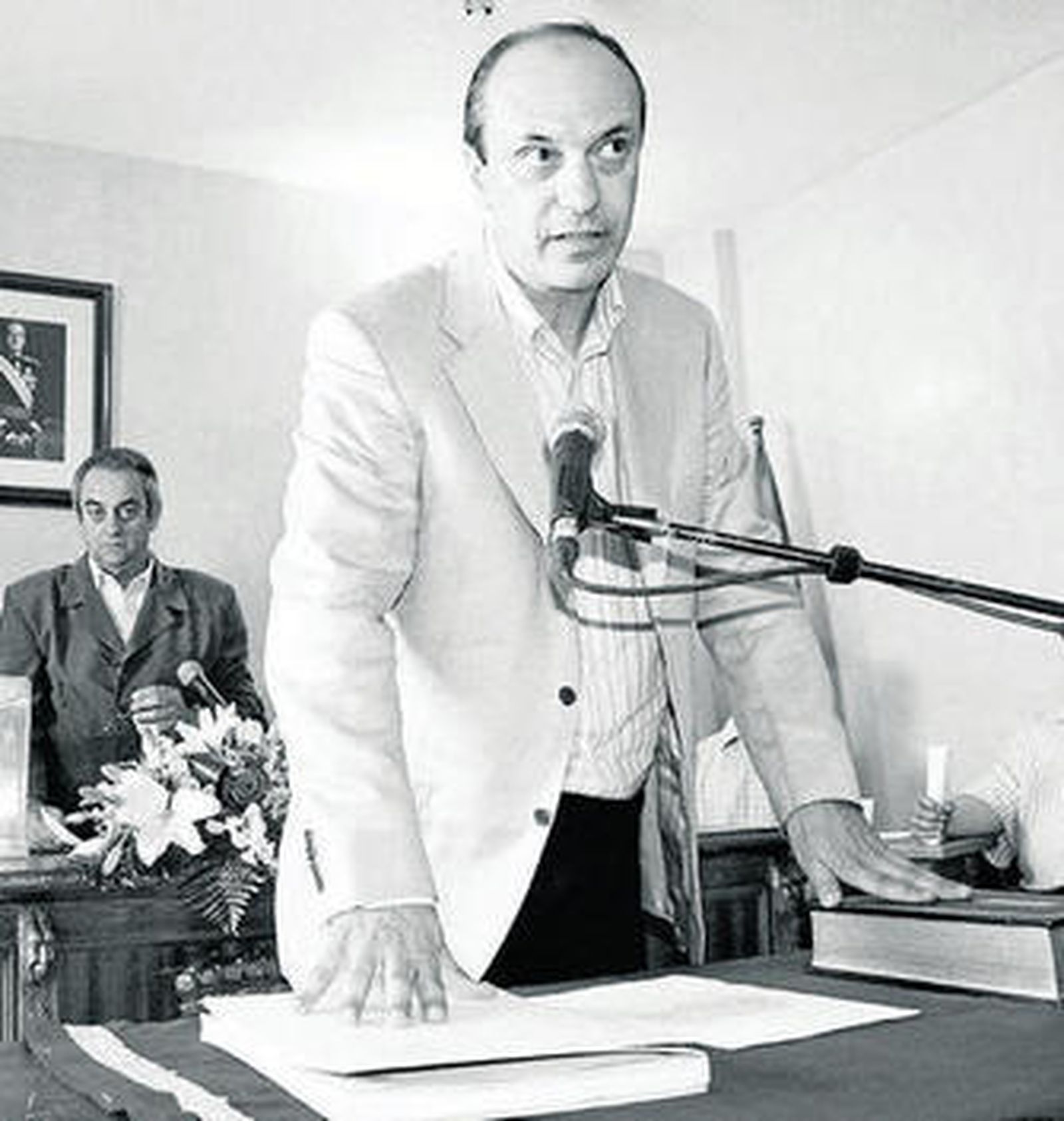 Mario García, en su toma de posesión hace cuatro años.