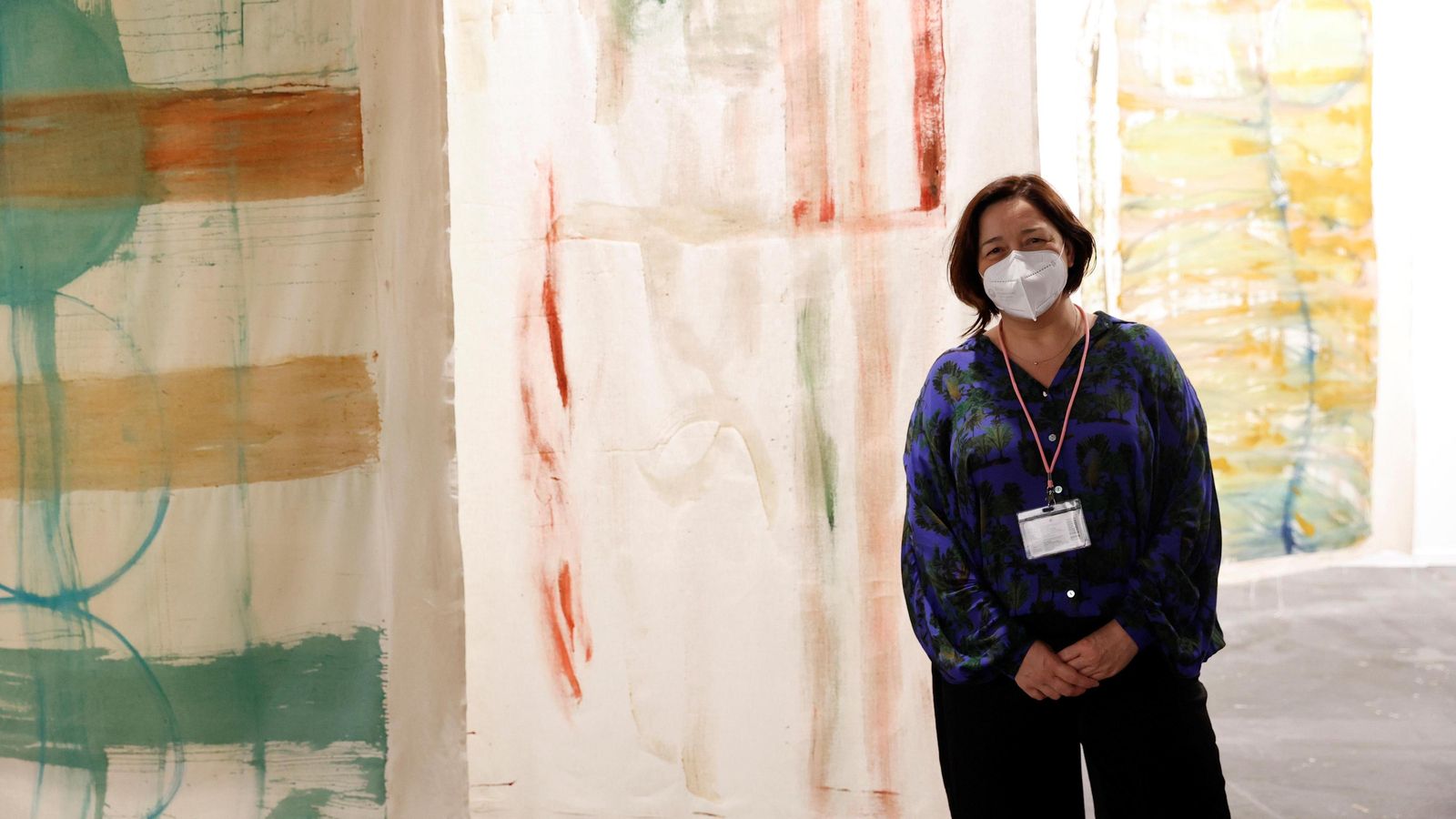 Maribel López, directora de ARCO, en la clausura de la feria.