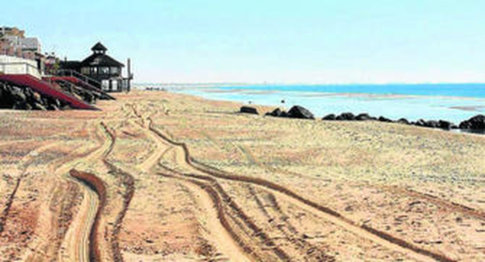 Zona de baño de la playa de Matalascañas.