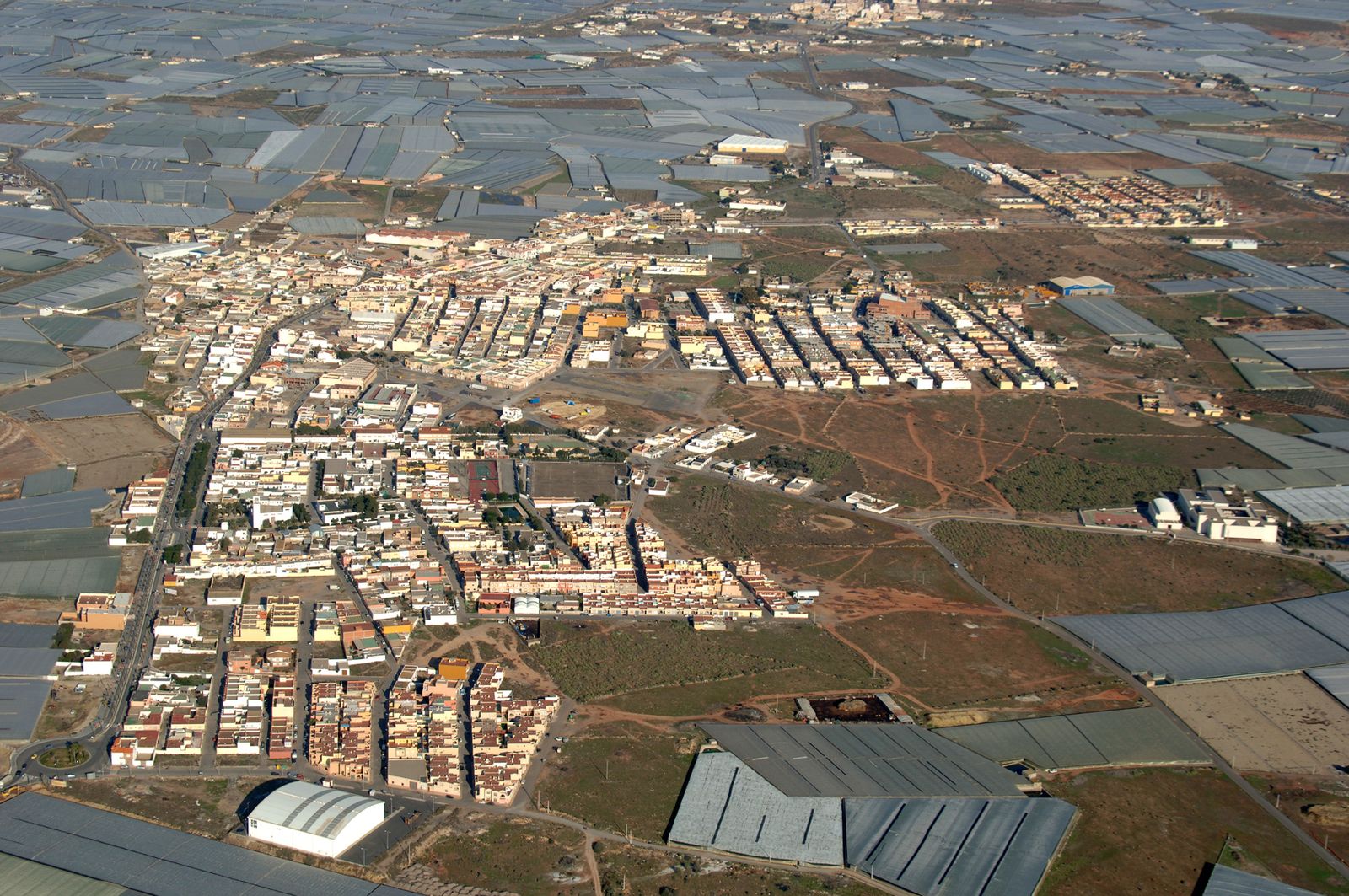 Vista aérea de La Mojonera.