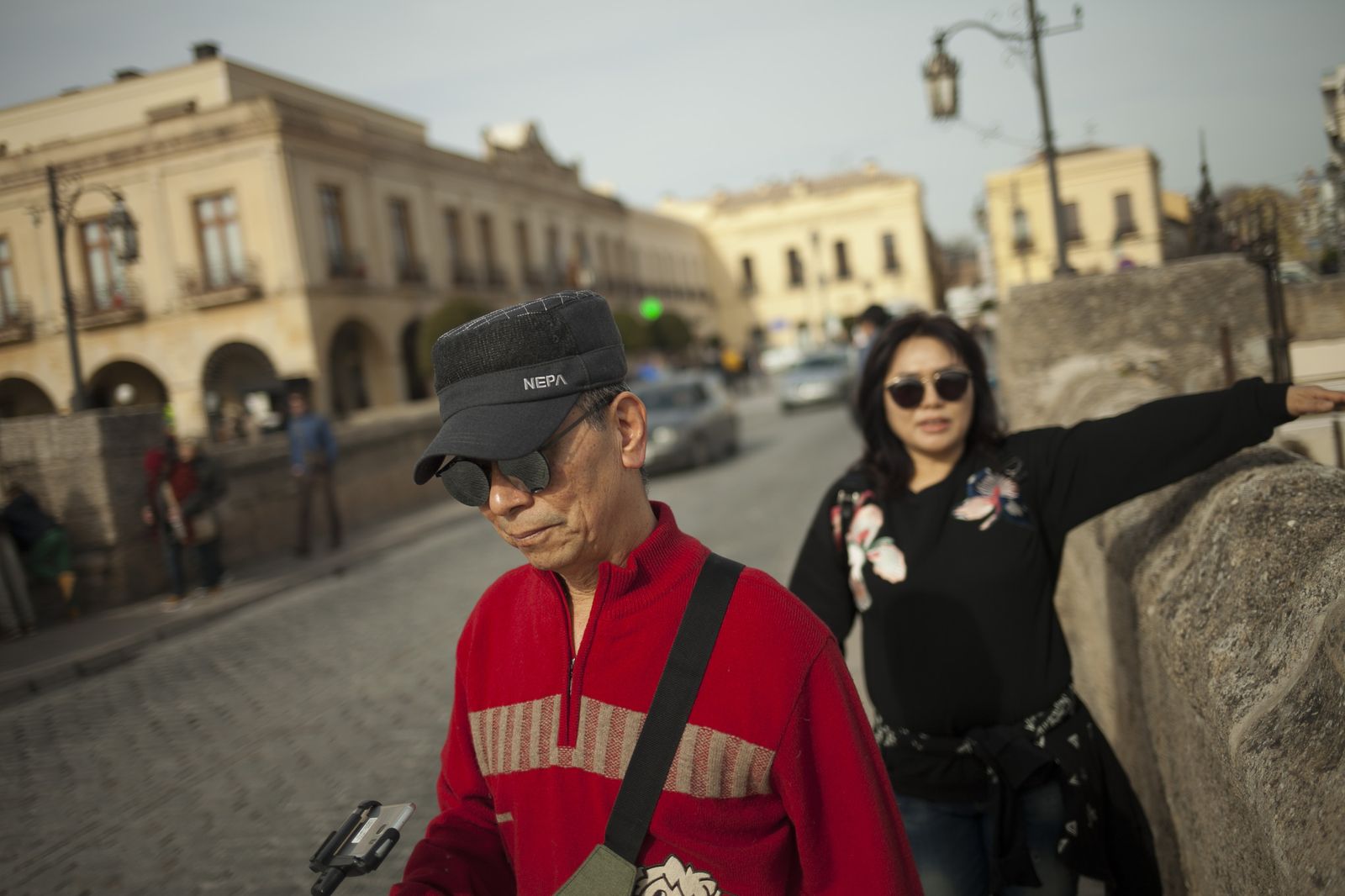 Dos turistas japoneses, en Ronda.