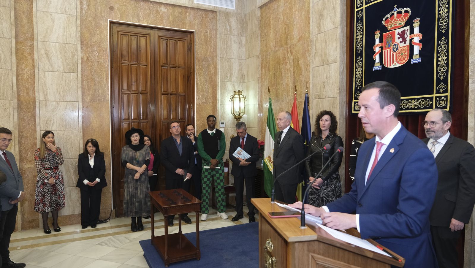 Imágenes del acto del Día de la Constitución en la Subdelegación del Gobierno de Almería