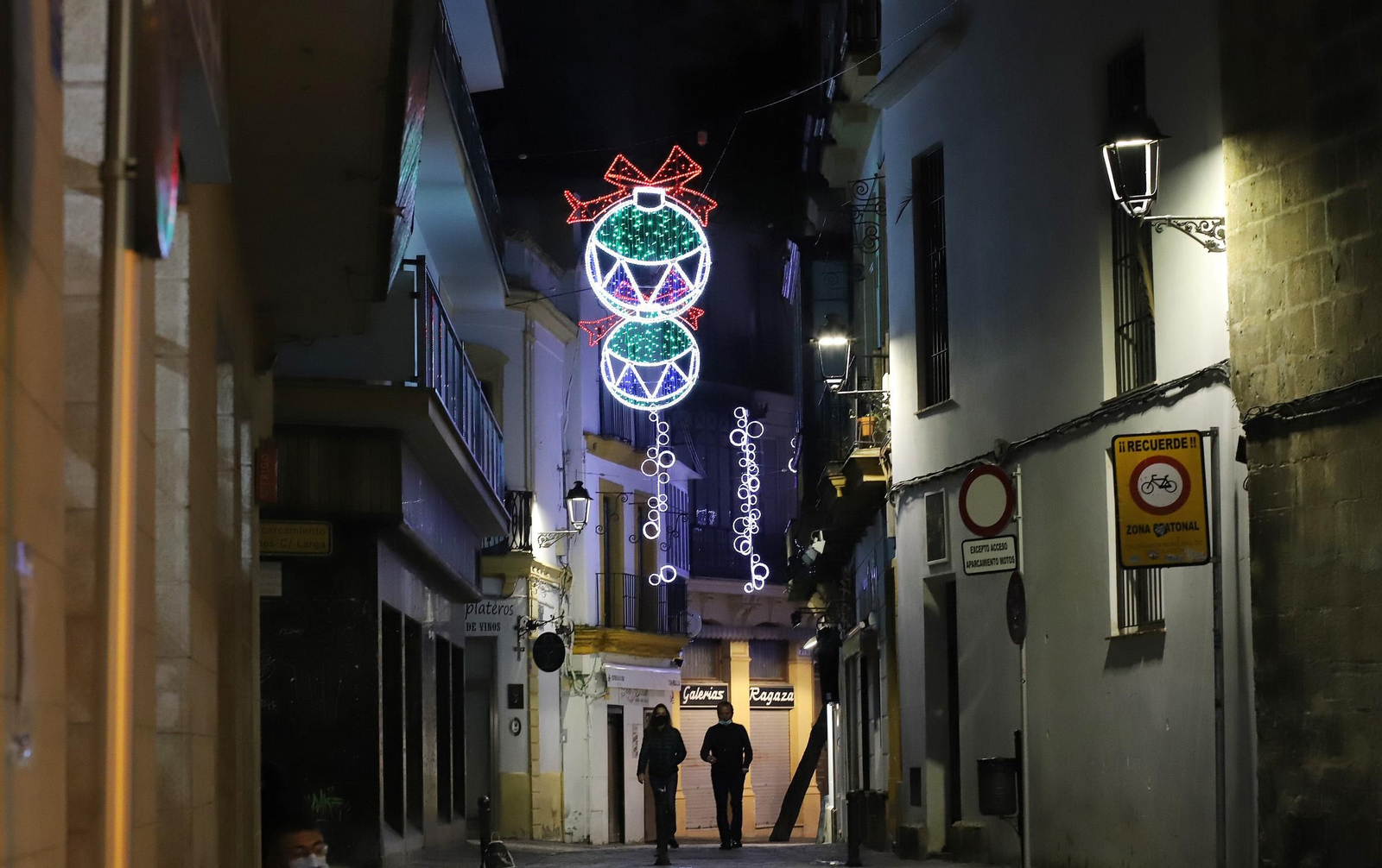 Encendido del alumbrado de Navidad 2020 en Jerez