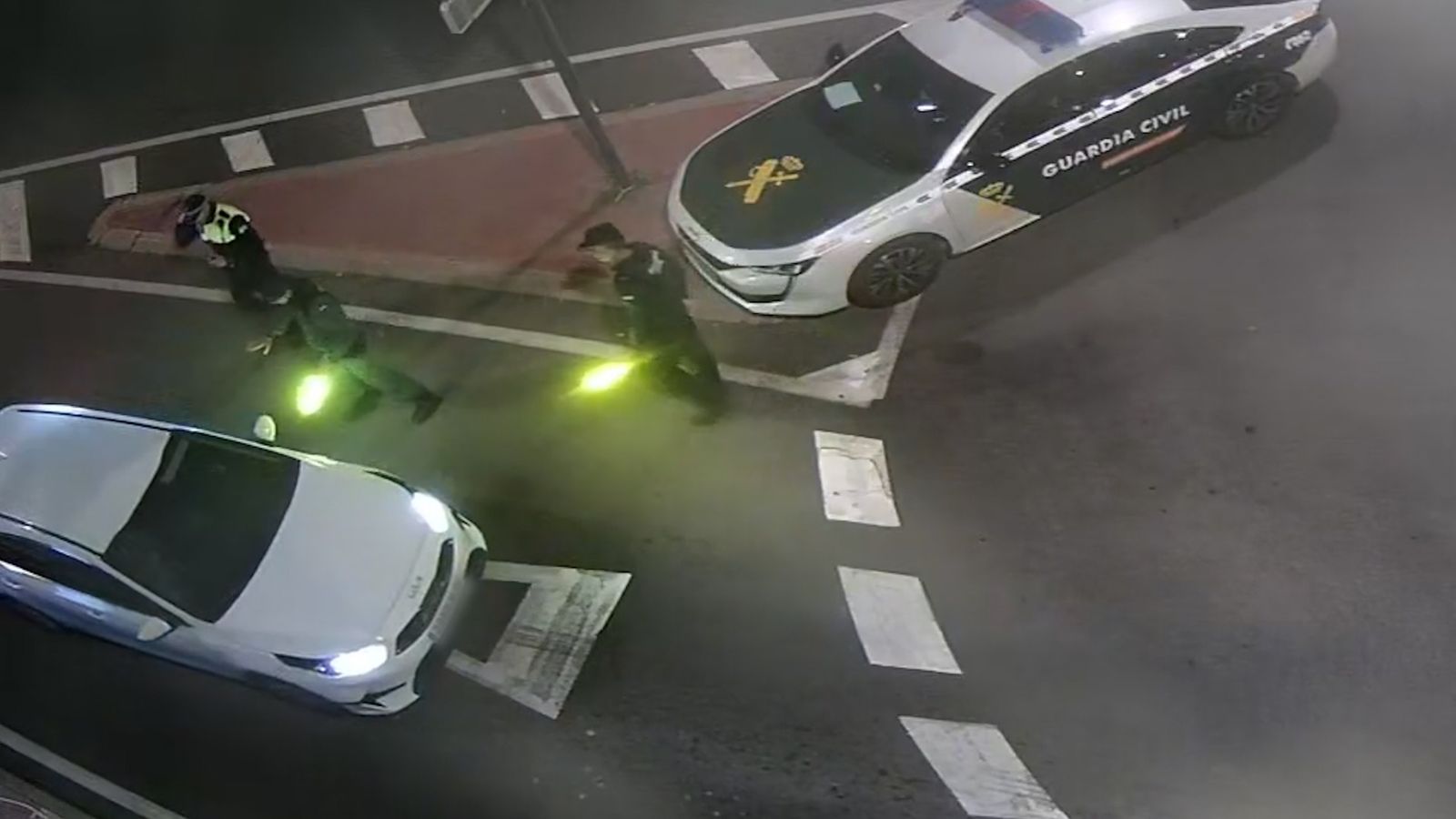 Una cámara captó el momento en el que se produjo el intento de fuga.