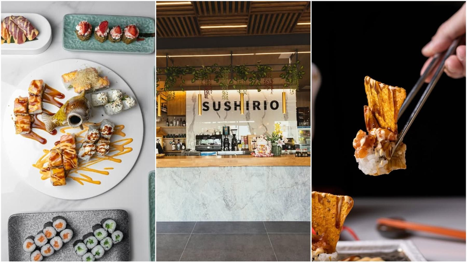 Algunos de los platos en carta del buffet Sushirío.