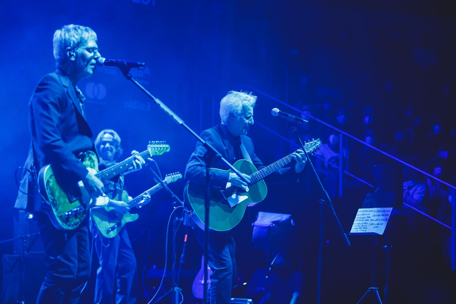 Ariel Rot y Kiko Veneno en uno de sus recitales.