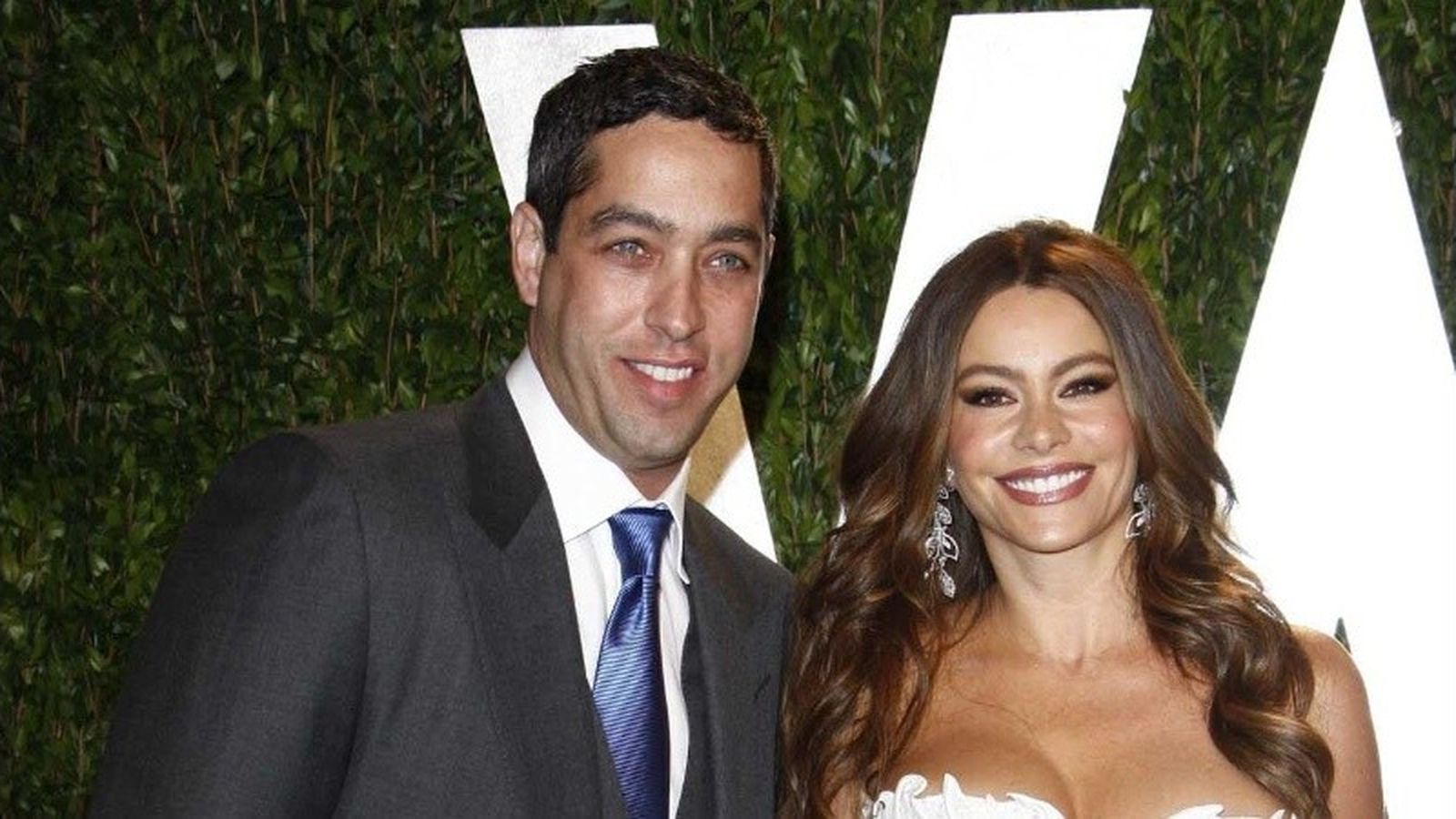 Vergara con su ex pareja, Nick Loeb.