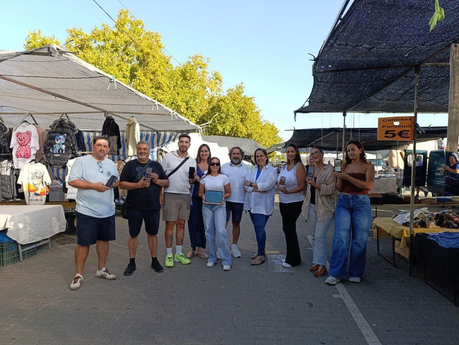 Presentación del mapa interactivo del mercadillo del Arenal.