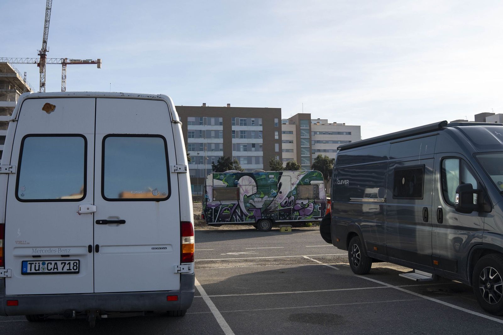 Las caravanas también están en el Delta del Andarax y la playa del Zapillo.