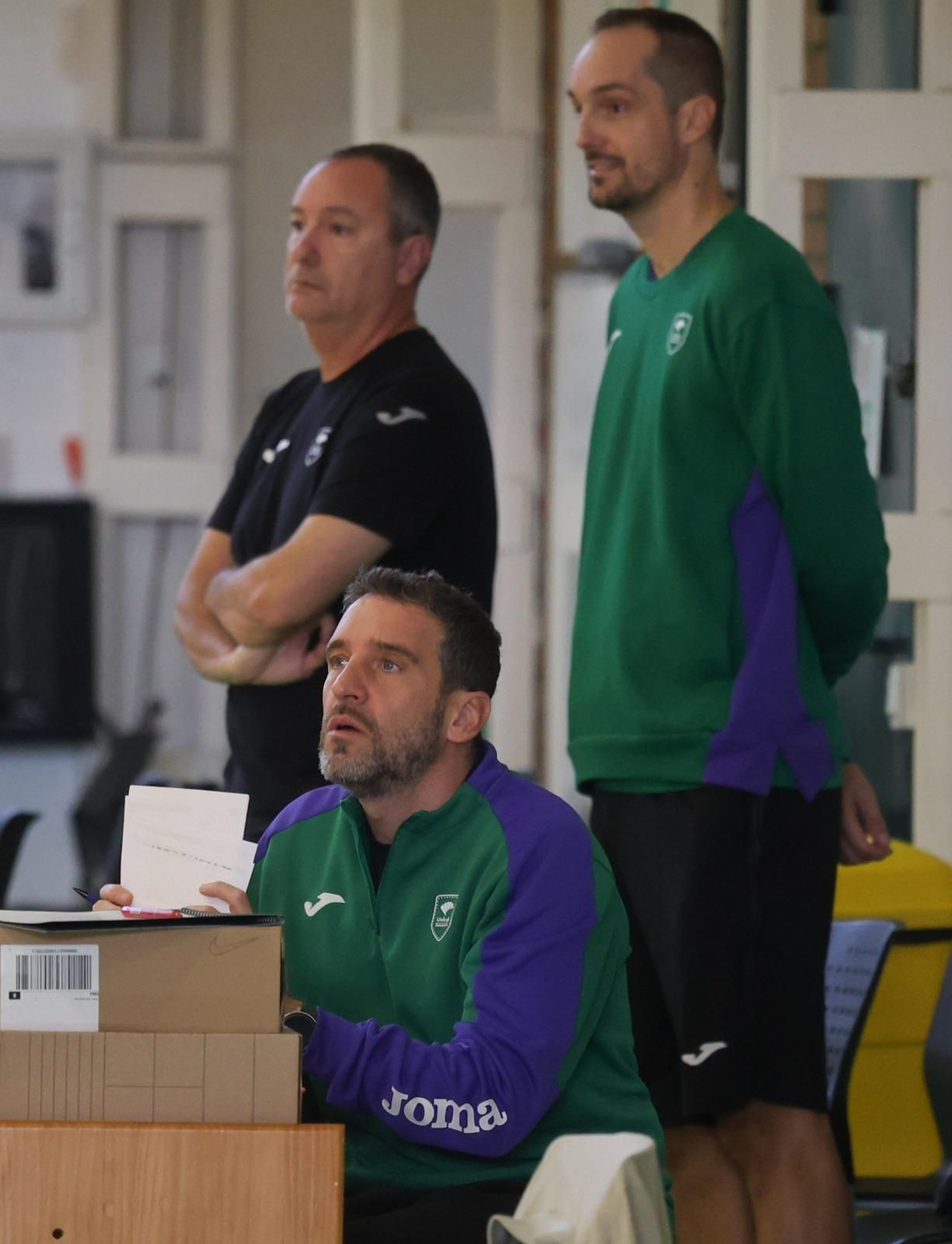 Las fotos de Fran Vázquez tutelando a los pívots del Unicaja Las fotos de Fran Vázquez tutelando a los pívots del Unicaja