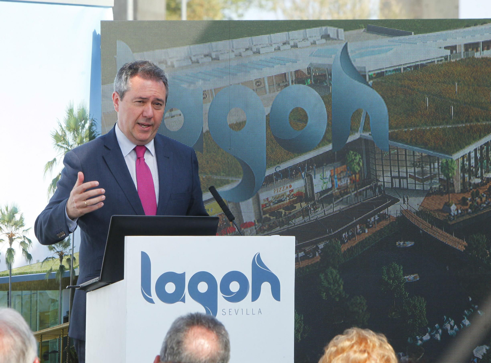 Las obras del centro comercial Lagoh en Palmas Altas