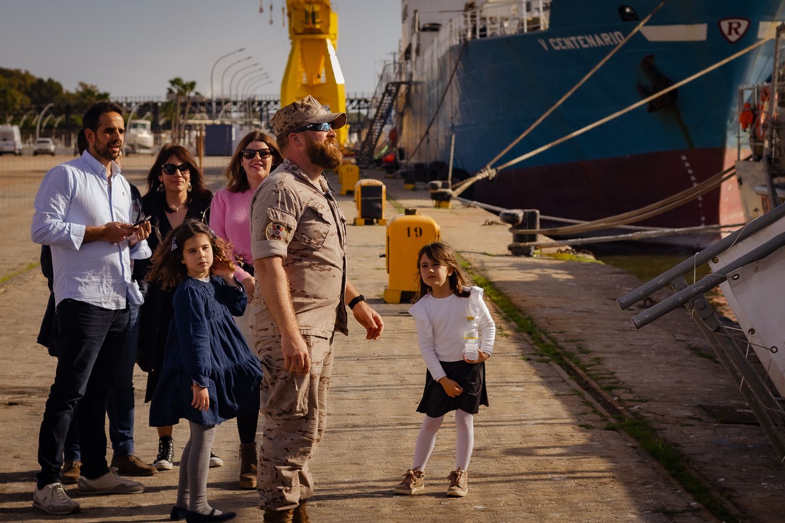 Imágenes del patrullero Centinela en el Muelle de Levante