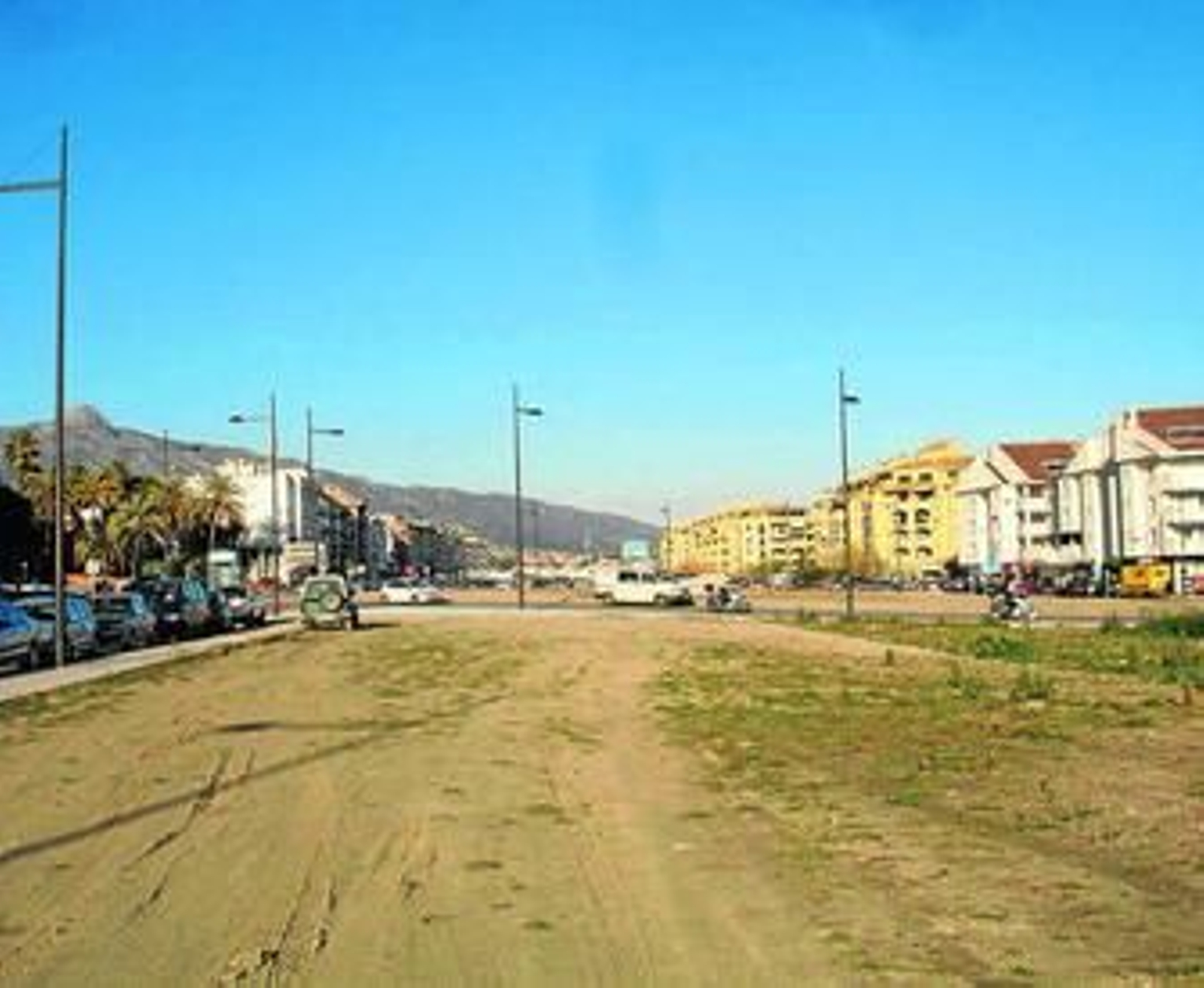 Cubierta del soterramiento de la A-7 en San Pedro de Alcántara.