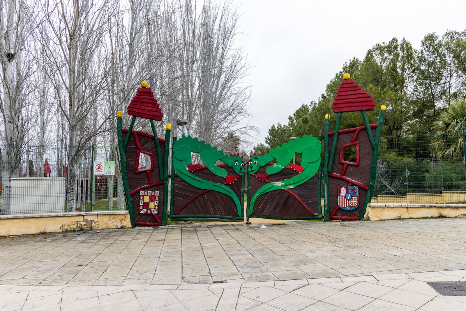 Parques cerrados por el temporal