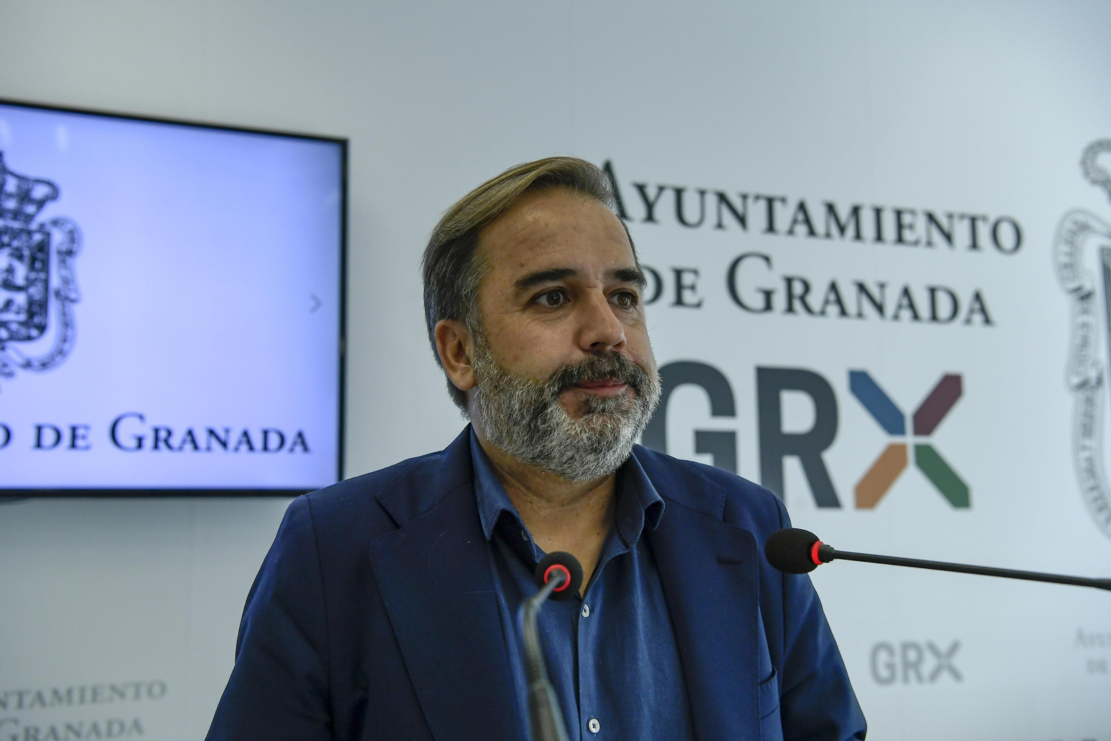 Imagen de archivo de una rueda de prensa del concejal Jacobo Calvo