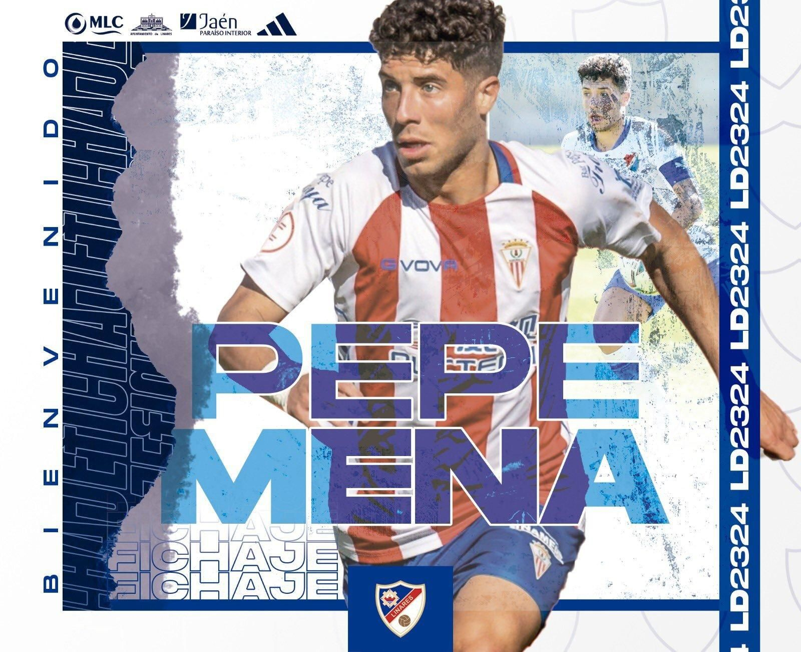 El anuncio del fichaje de Pepe Mena por el Linares.