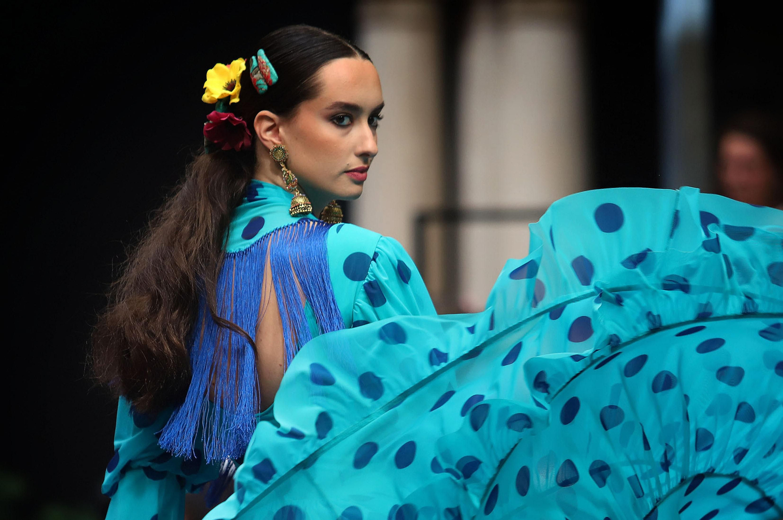 Huelva Flamenca 2023. Imágenes del desfile benéfico de El Ajolí a favor de Cruz Roja Española