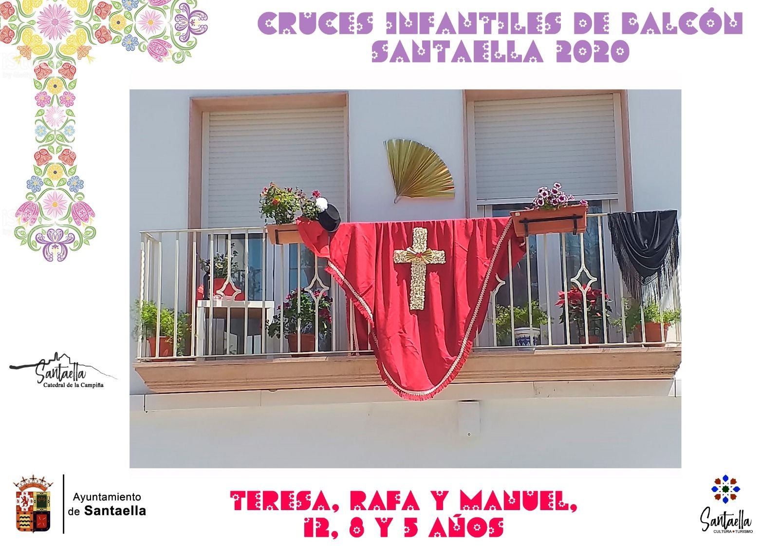 Así son las Cruces de Mayo de los niños de Santaella