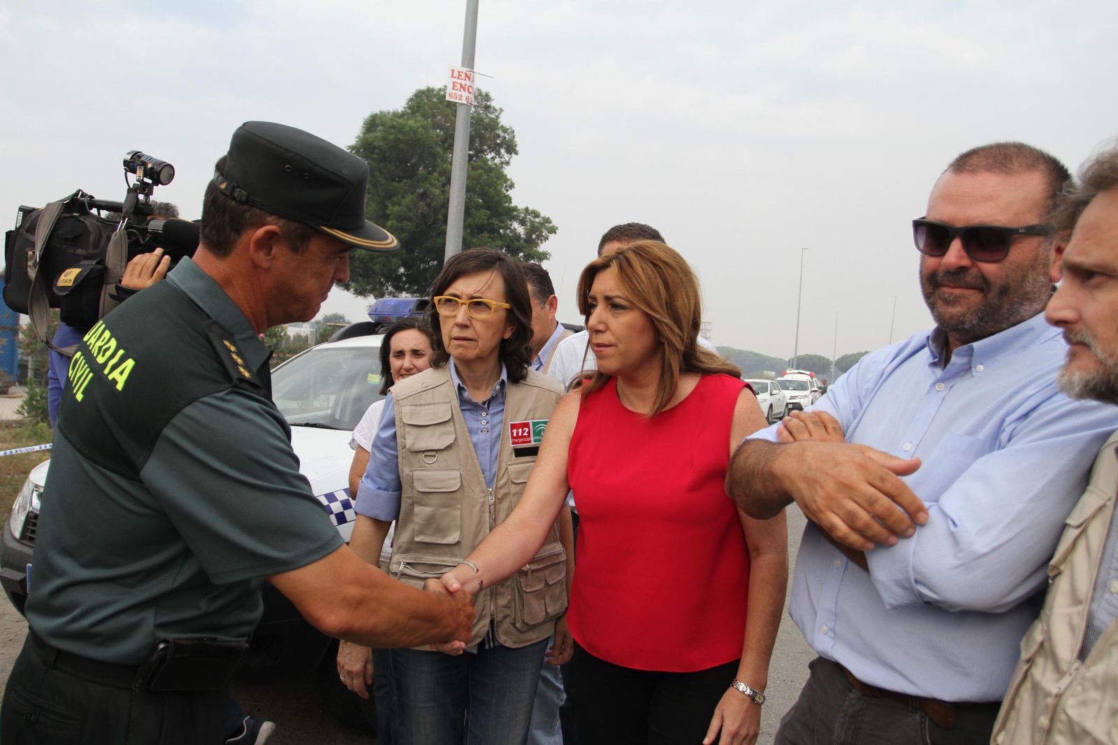 Las imágenes del incendio en Moguer y Mazagón