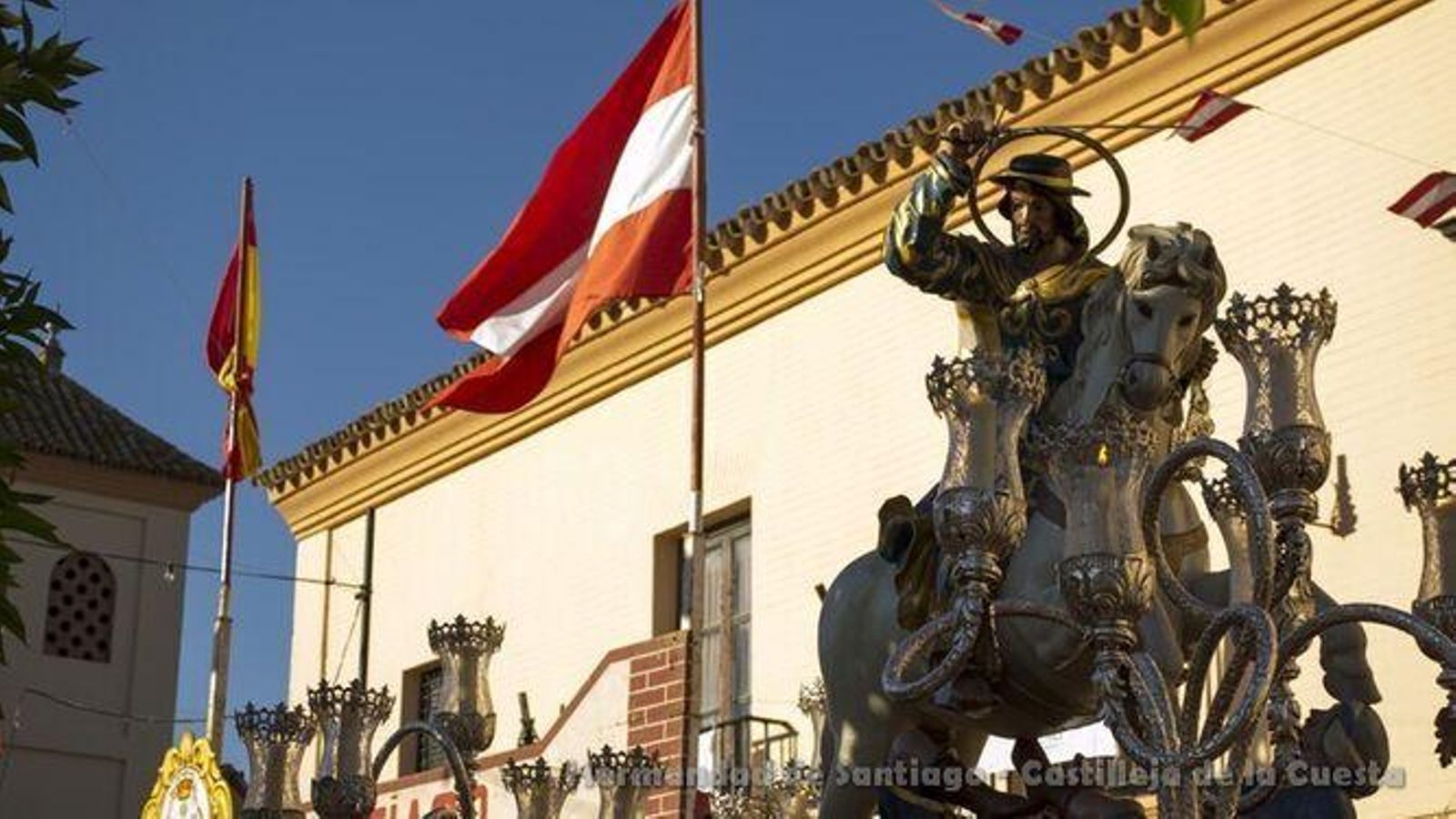 La imagen de Santiago por las calles de Castilleja