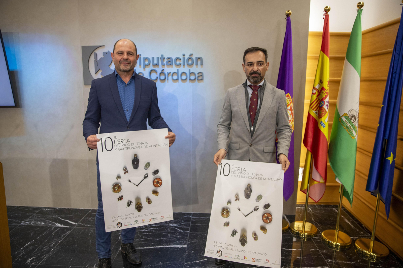 Miguel Ruz y Félix Romero en la presentación del cartel.