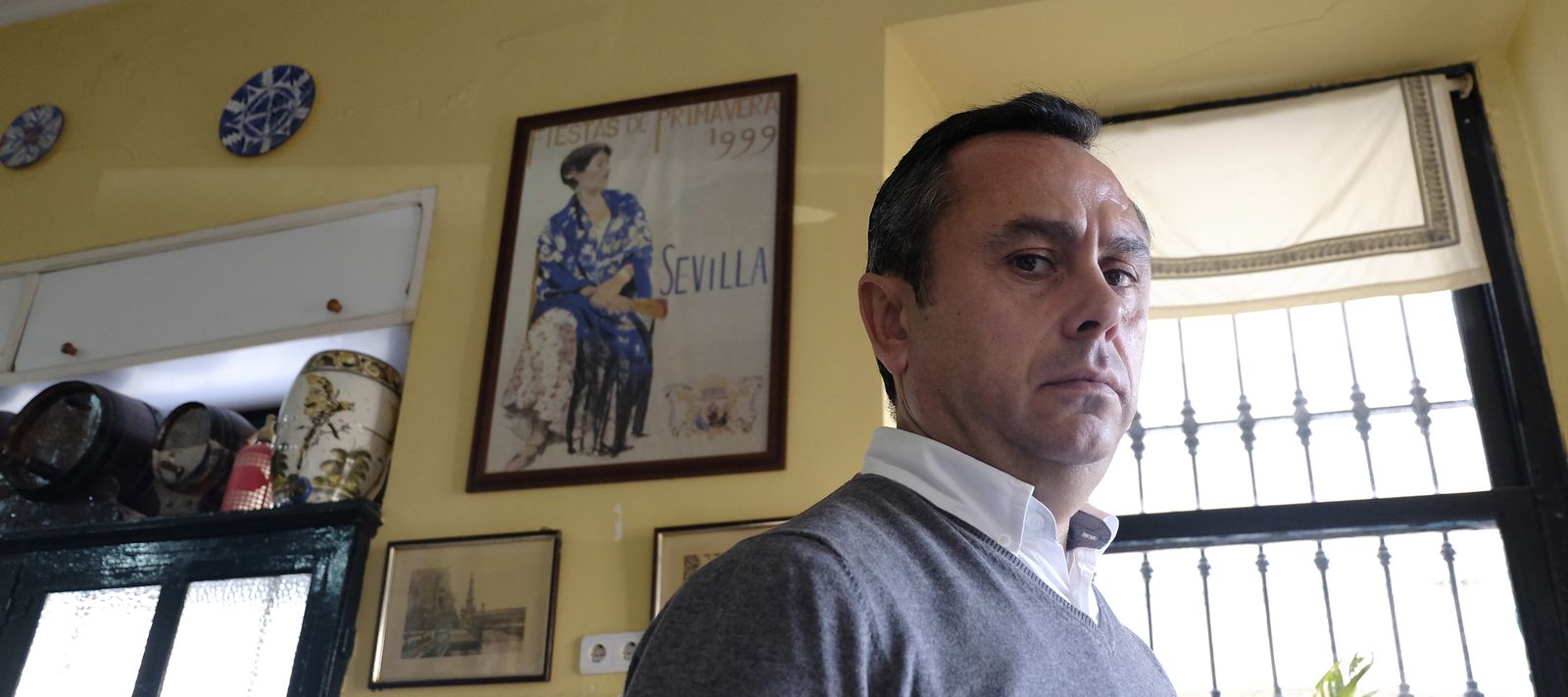 Ricardo Suárez, en el bar Dueñas.