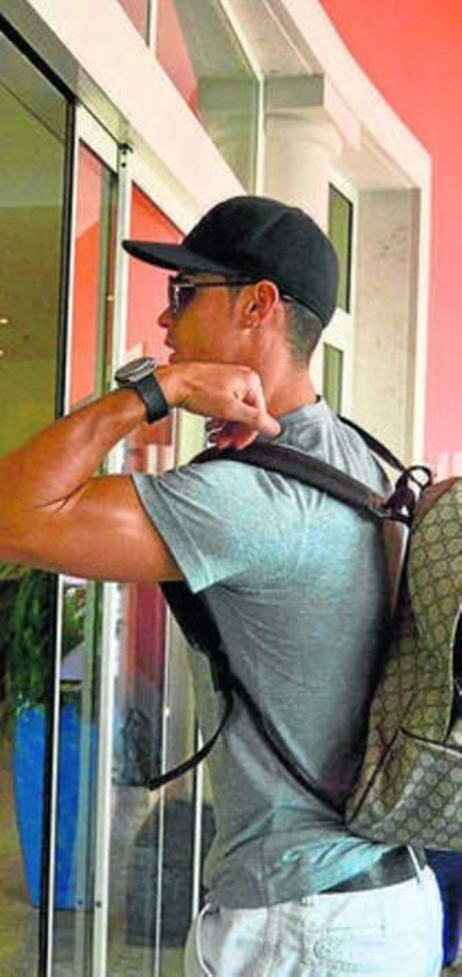 Cristiano, ayer en Portugal.