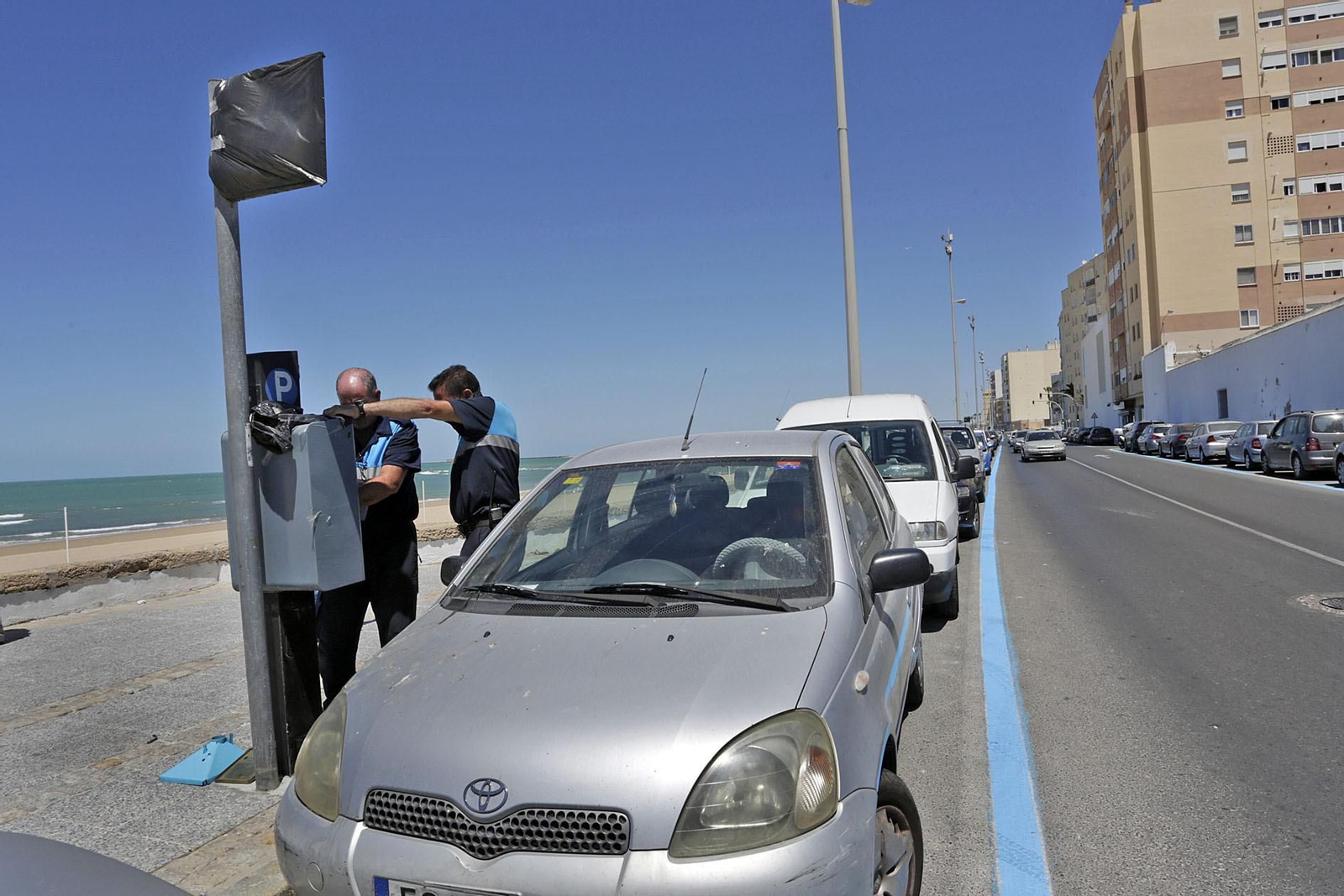Hoy se pone en marcha la zona azul del paseo marítimo