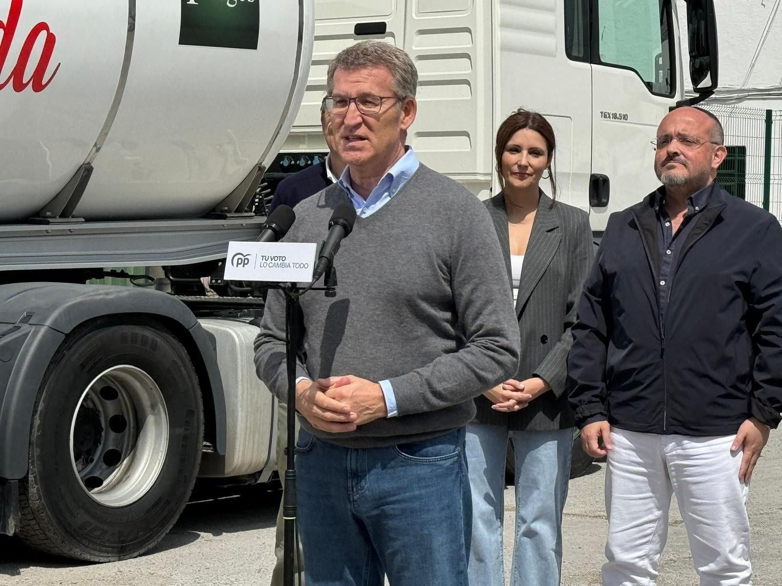 Alberto Núñez Feijóo, este sábado en Tortosa