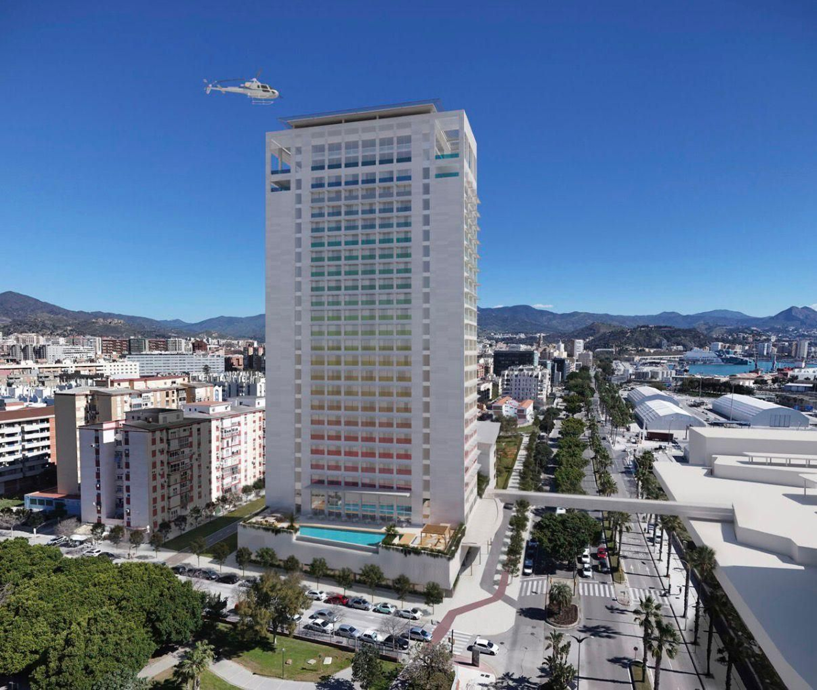 La torre de casi 30 plantas que propone Seguí.