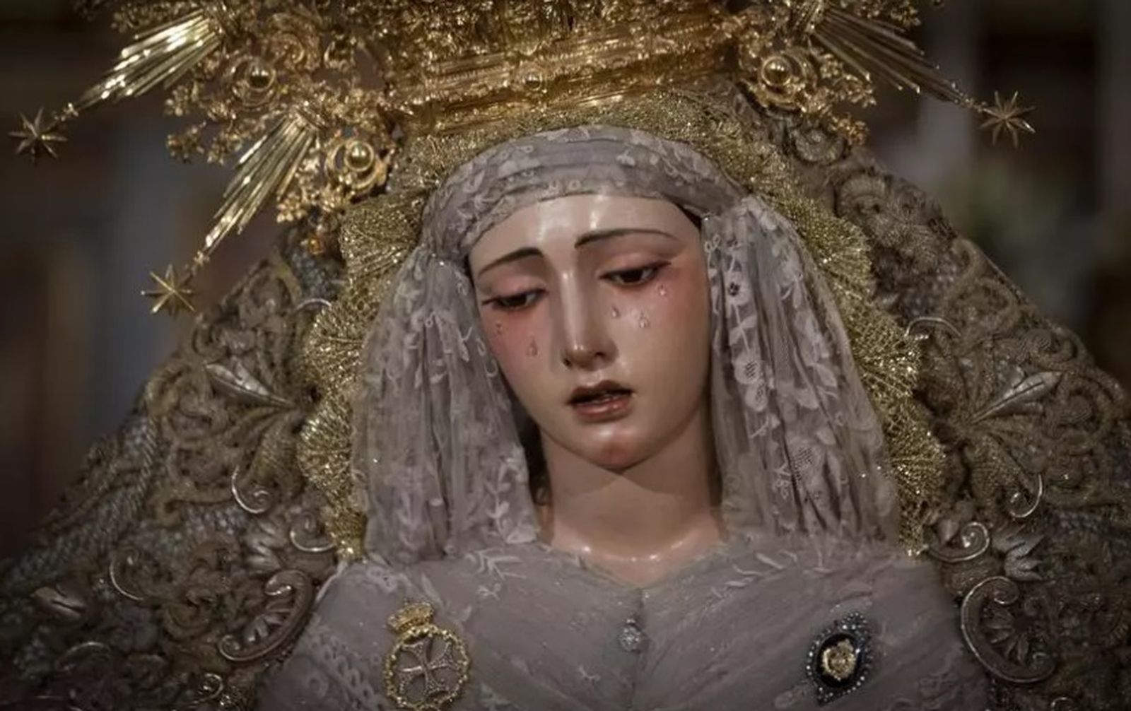 La soberbia imagen de la Virgen de la Esperanza, ejecutada por Juan de Astorga