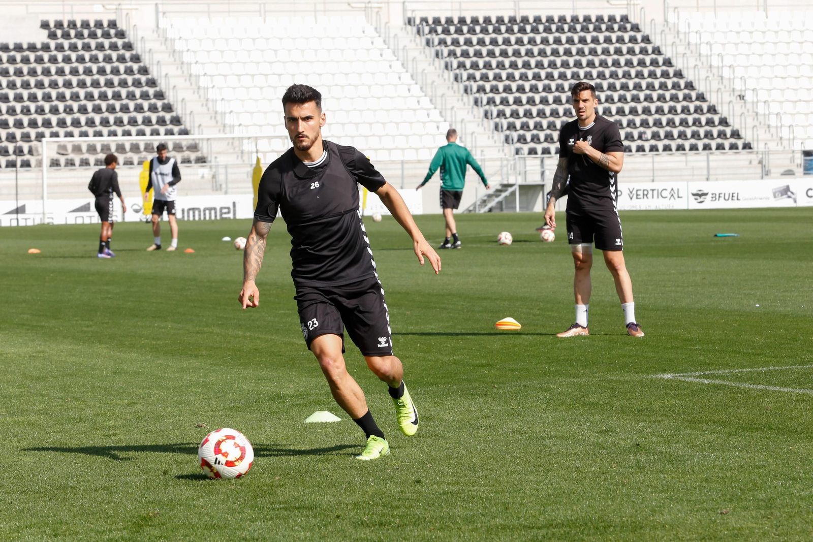 Las fotos del entrenamiento de la Balona previo a su visita al UCAM Murcia