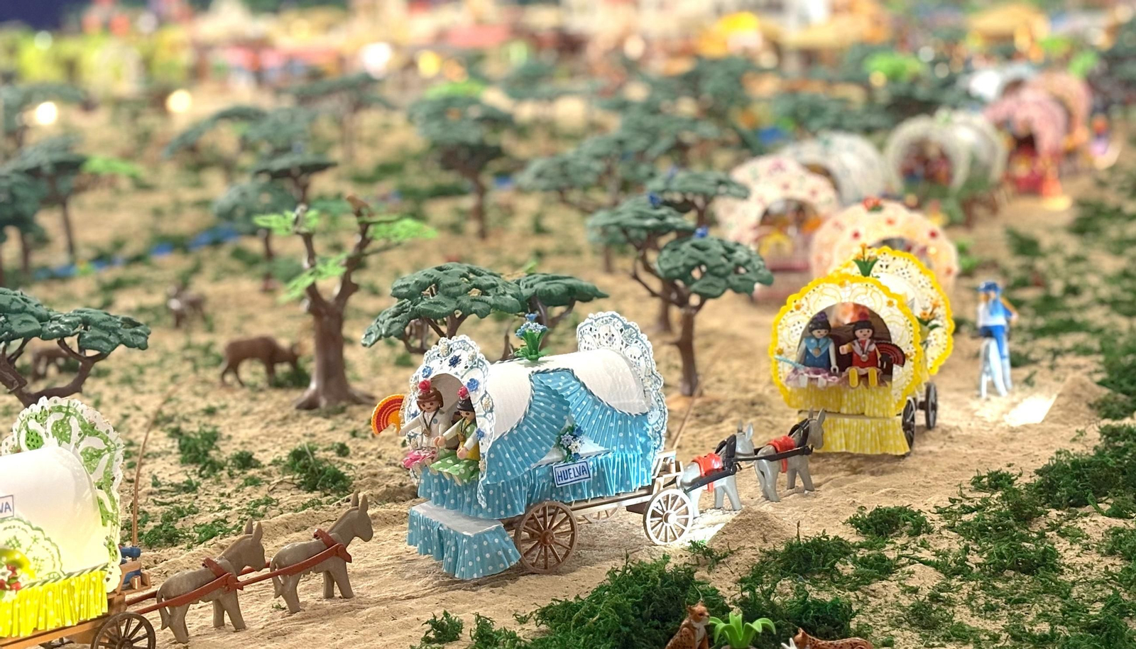 Así es el Belén Rociero de figuras Playmobil más grande de España