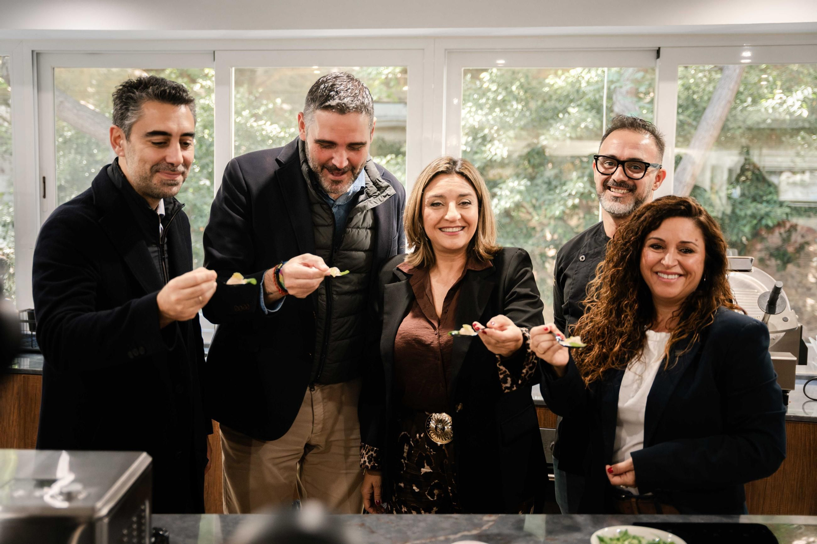 Degustación del sorbete.