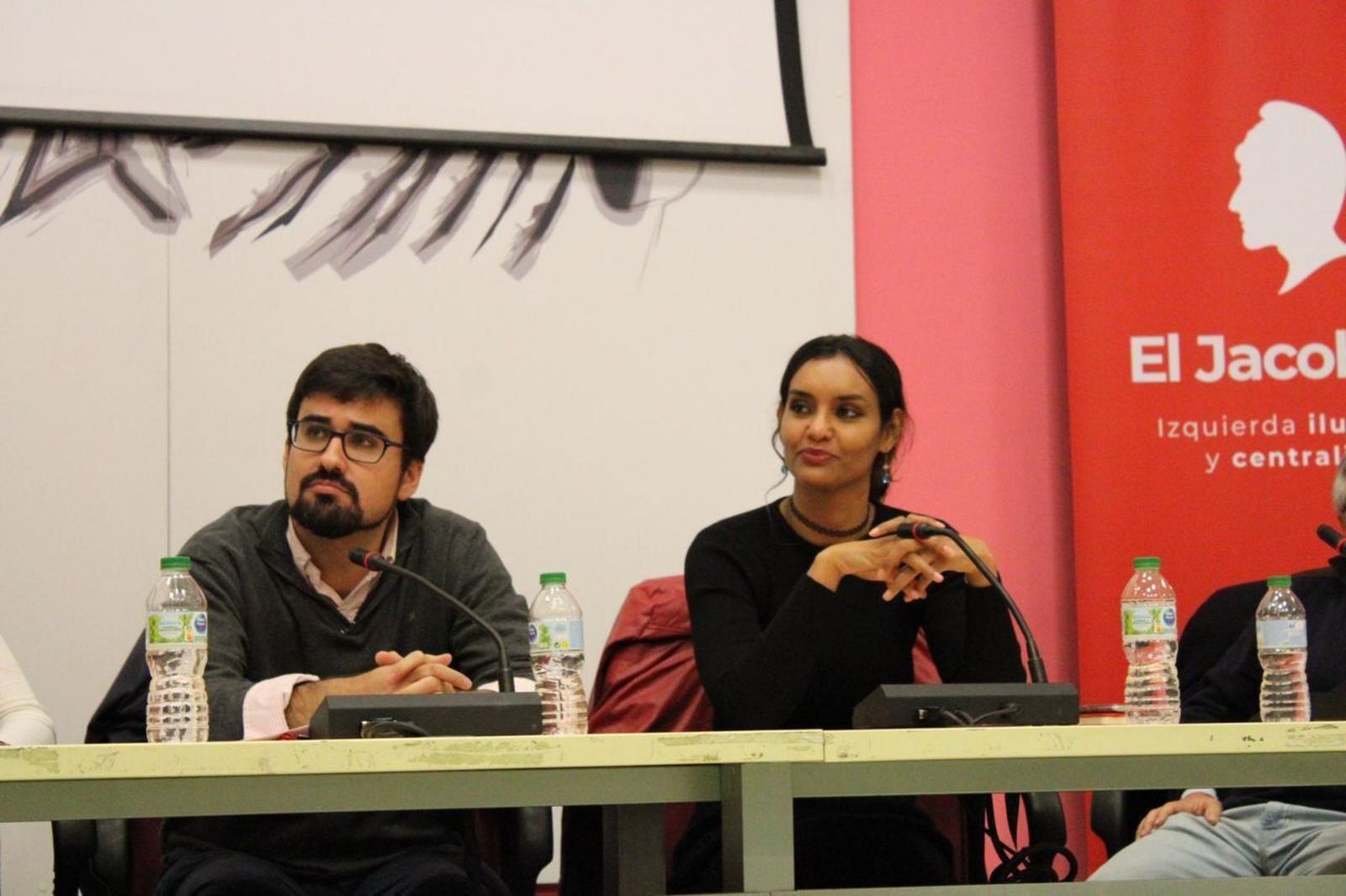 Guillermo del Valle y Násara Lahdih, en una intervención anterior.