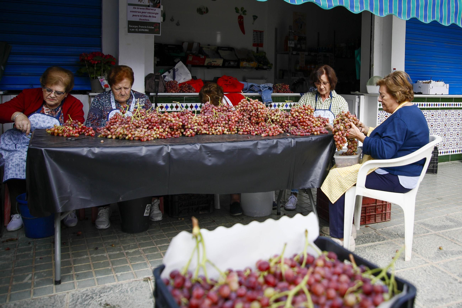 La tradicional faena de la uva de Canjayar, en imágenes