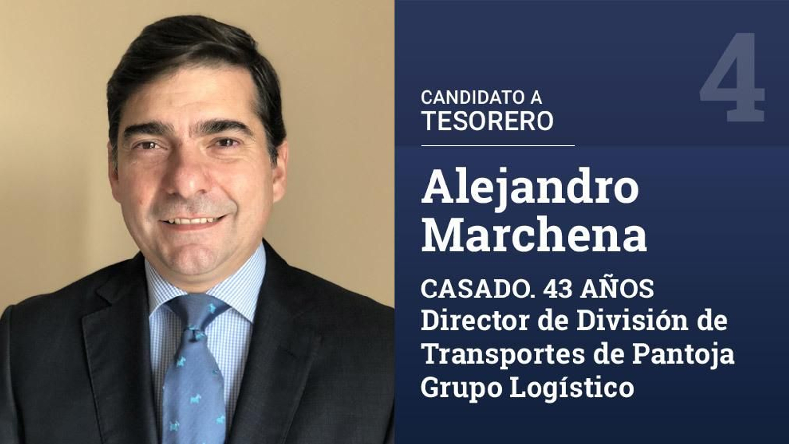 Profesionalmente lleva vinculado más de 14 años a Pantoja Grupo Logístico, donde en la actualidad ostenta el cargo de director de División de Transportes. Ha ocupado diversos cargos de gobierno en la Hermandad de la Amargura.