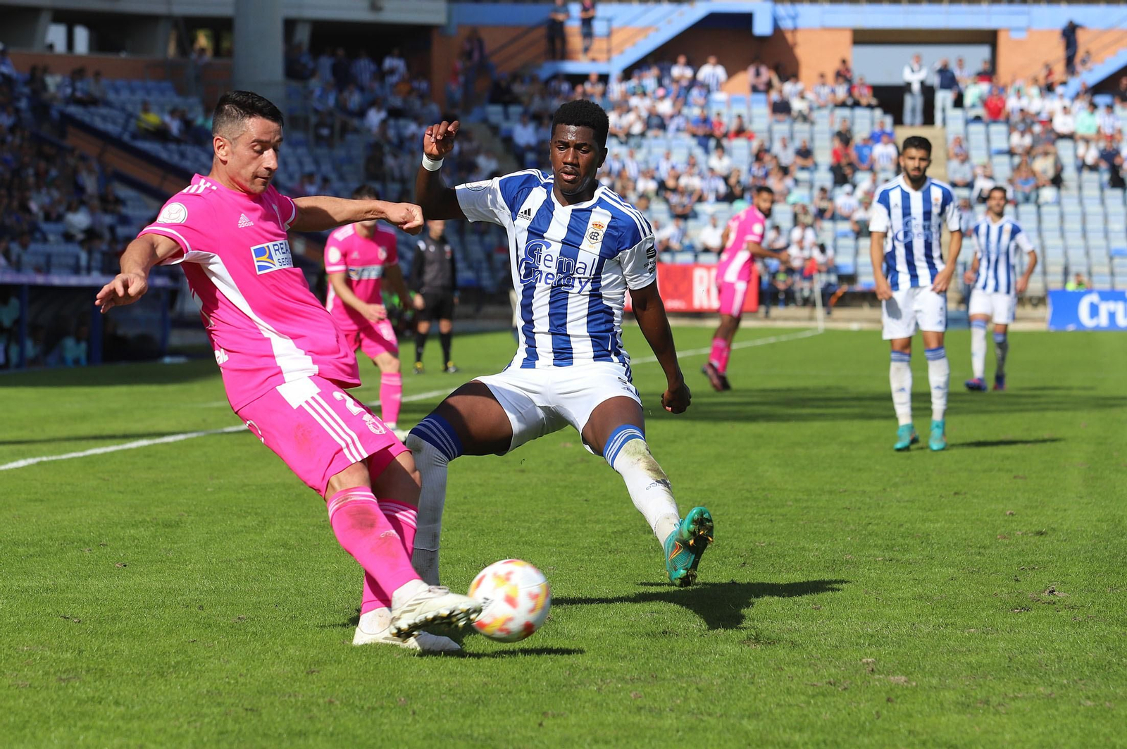 Las mejores imágenes del Recreativo de Huelva-Burgos, partido de eliminatoria de la Copa del Rey
