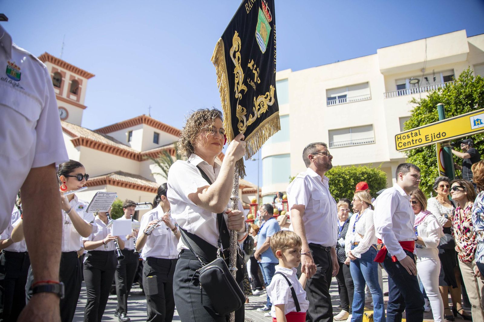 Las imágnes de la misa y procesión en honor a San Marcos en El Ejido