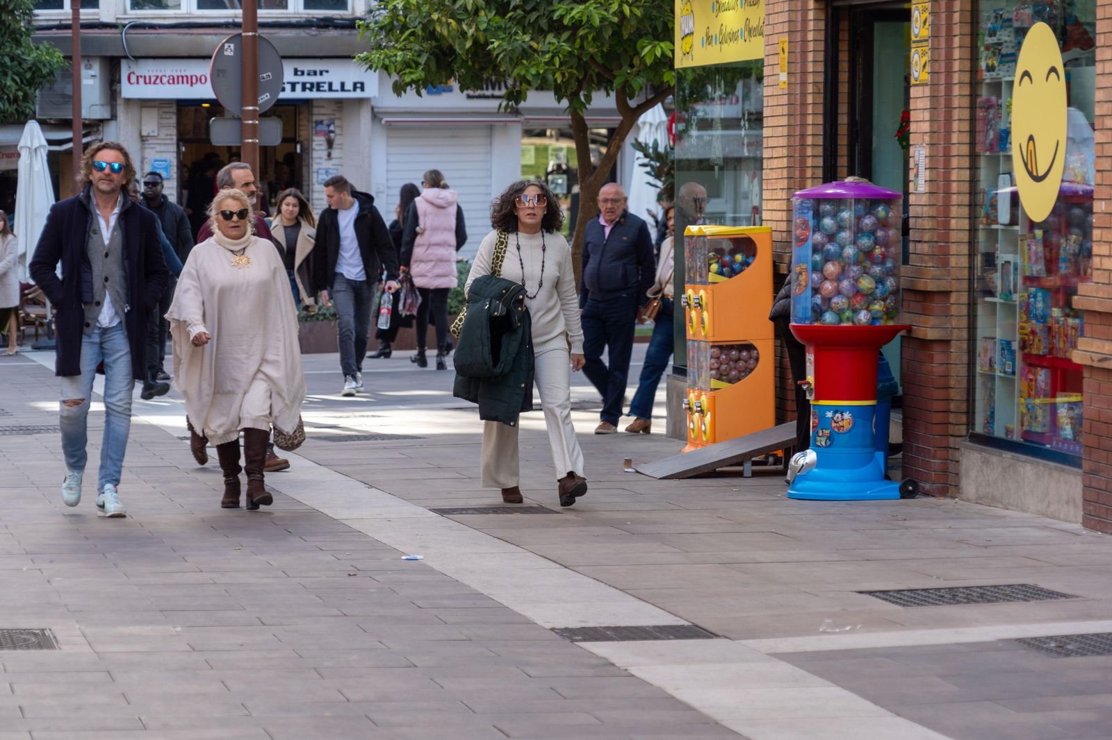 Imágenes de la fiesta del 31 de diciembre en las calles de Huelva