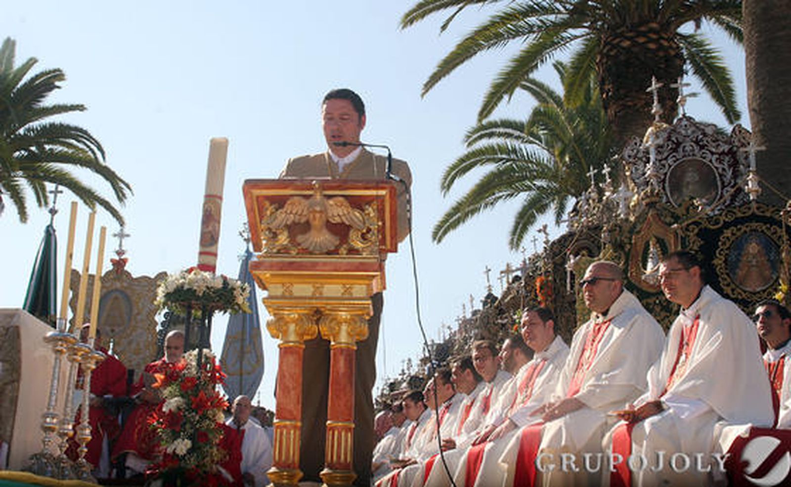 Las imágenes de la misa de romeros
