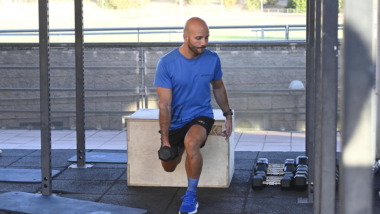 El entrenador Javier de la Yglesia en Fontanar