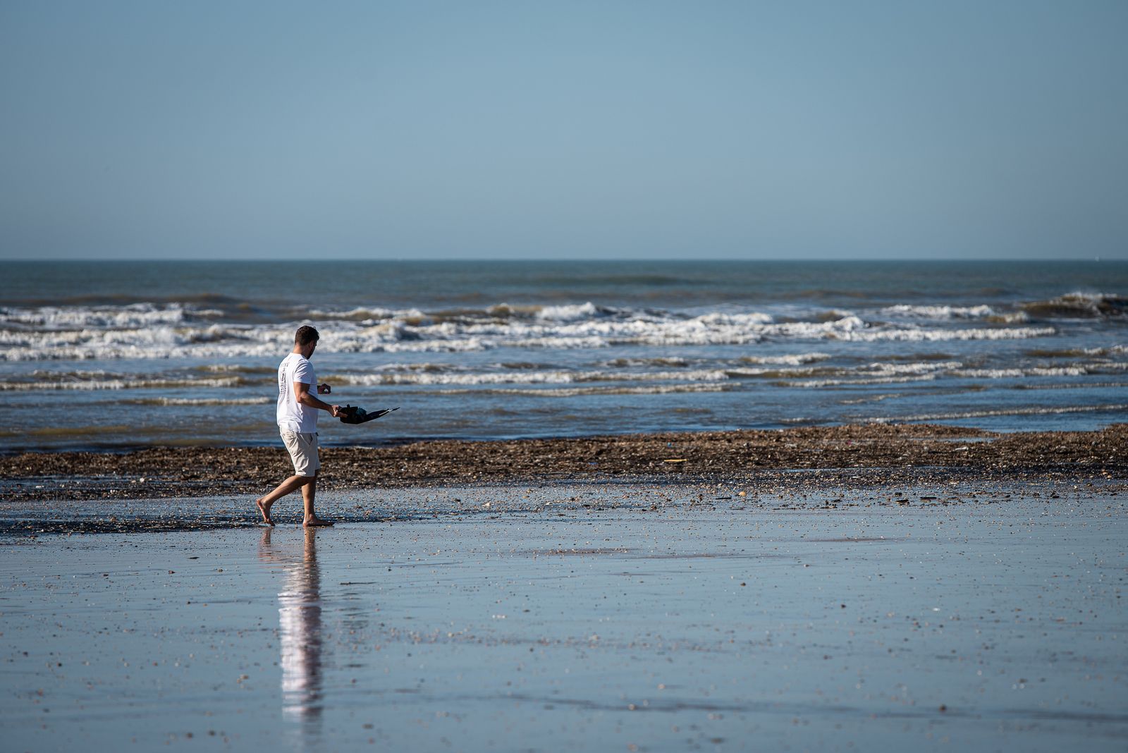 Imágenes de la mañana primaveral del 26 de diciembre en las playas de Huelva