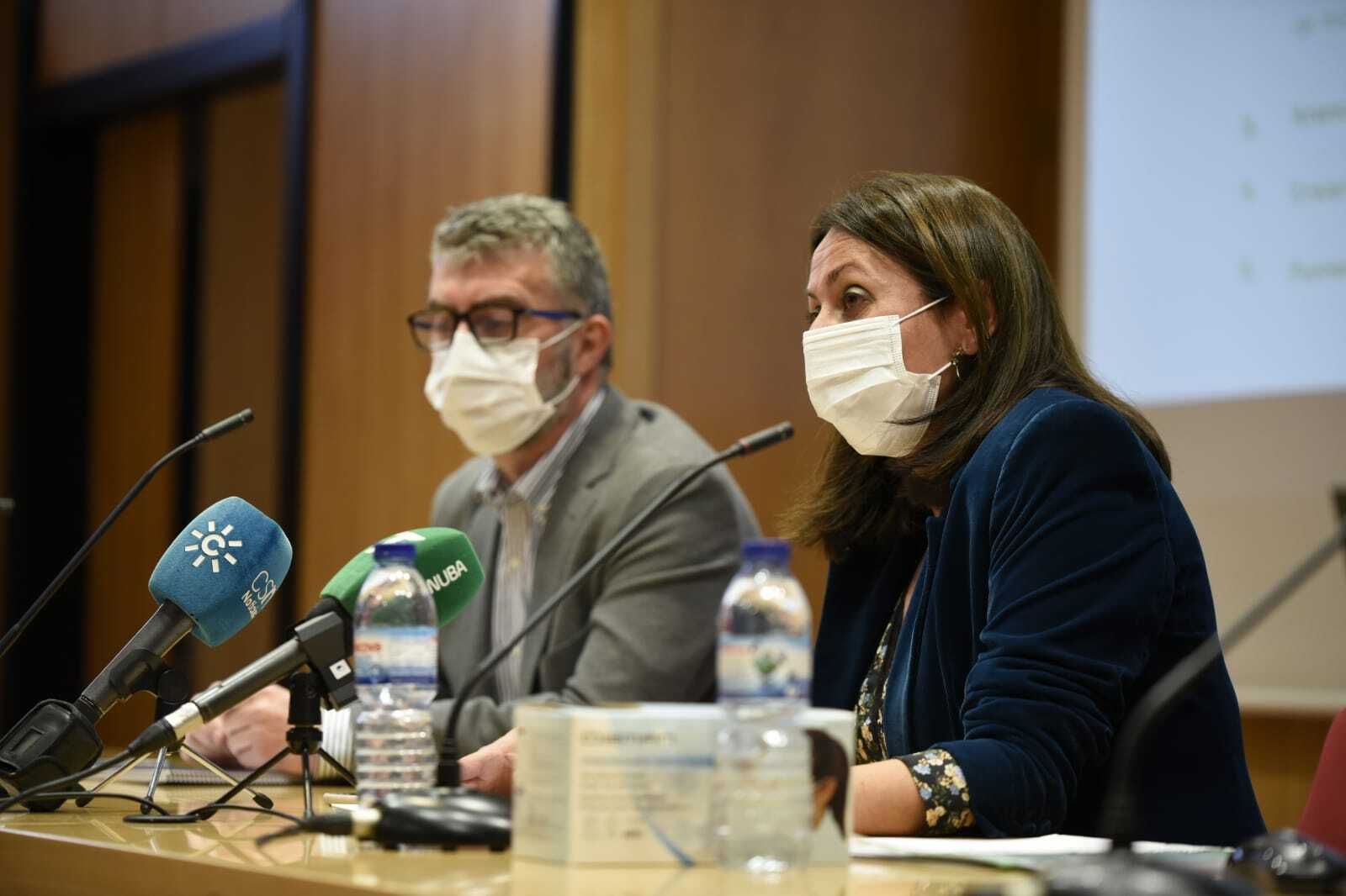 La delegada de Educación en su balance de los últimos tres años este lunes.