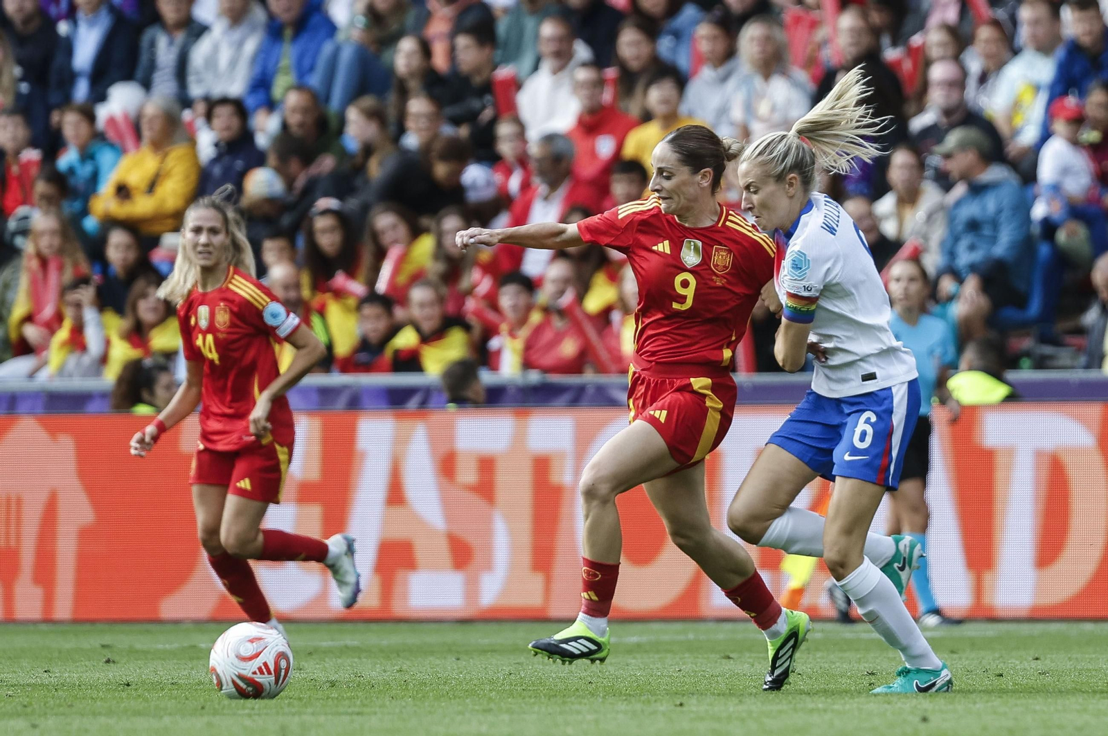 Las mejores imágenes de la final España - Inglaterra de la Eurocopa femenina