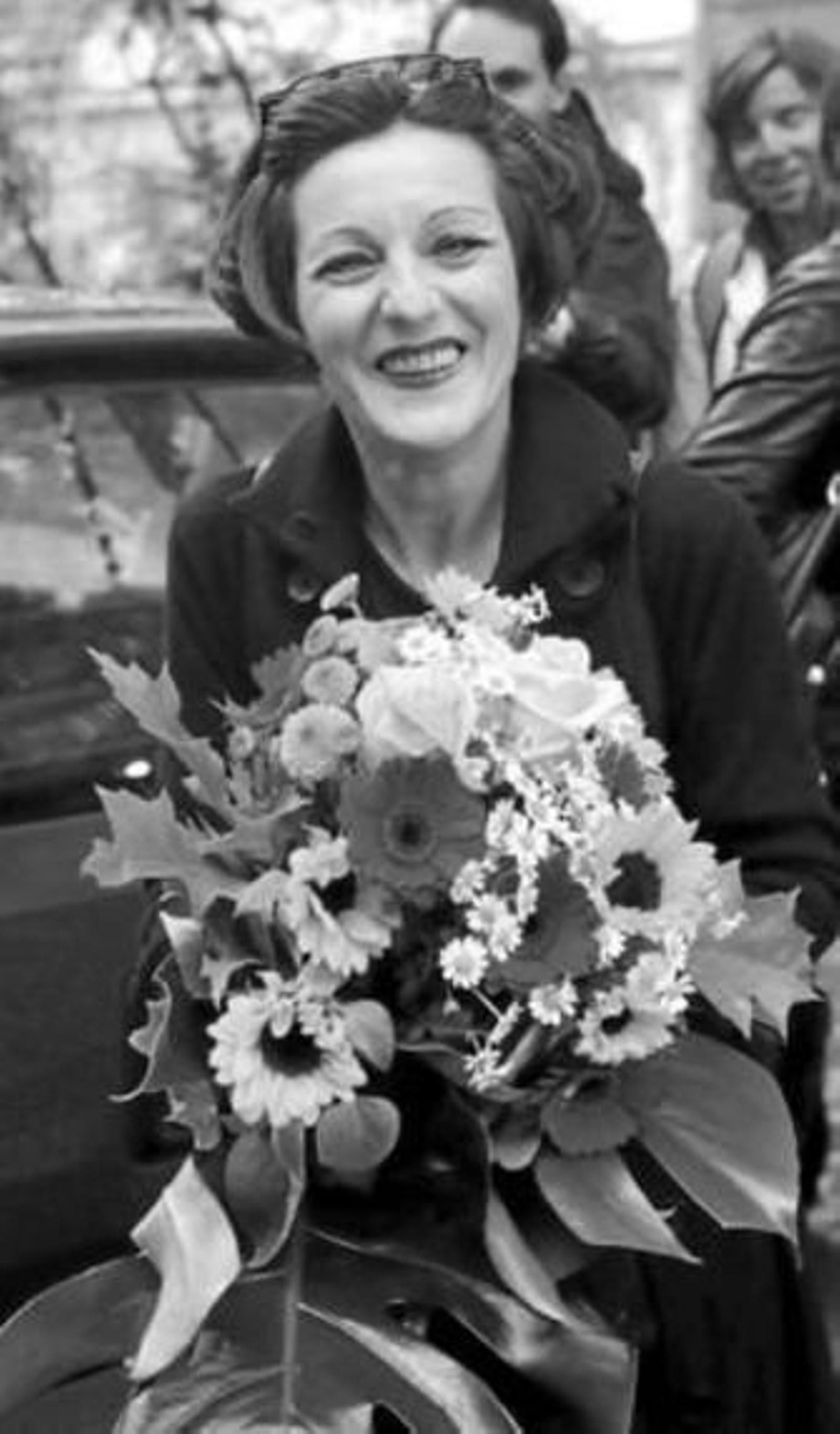 Herta Müller, ayer en Berlín, tras conocer la noticia.