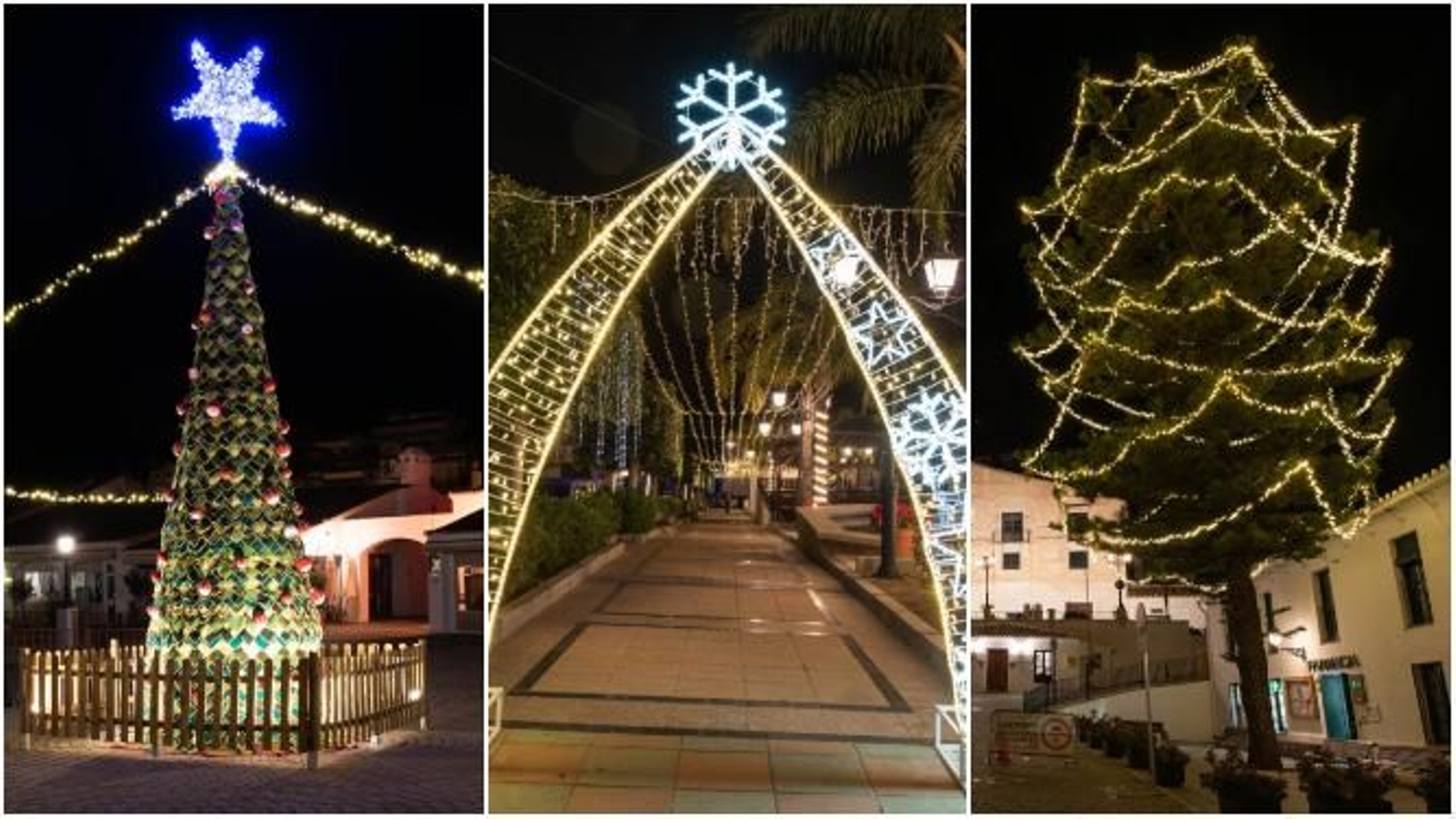La decoración navideña de Frigiliana.